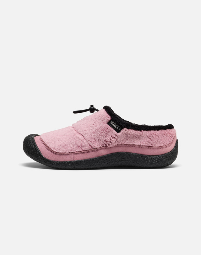 킨 [KEEN x ARTPARA][하우저 III] 밝은 핑크 여성 슬라이드 착용컷