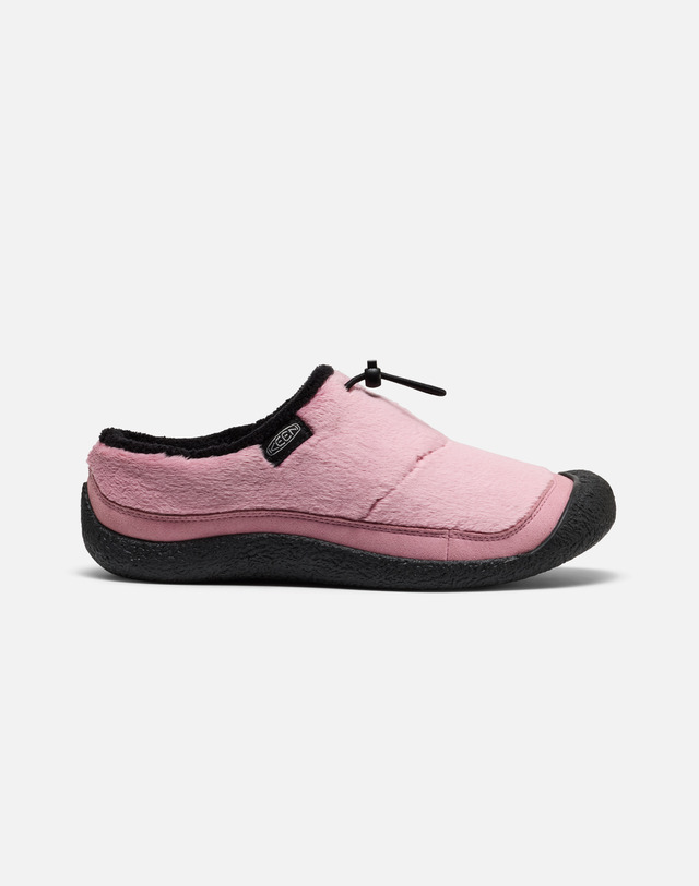 킨 [KEEN x ARTPARA][하우저 III] 밝은 핑크 여성 슬라이드 착용컷