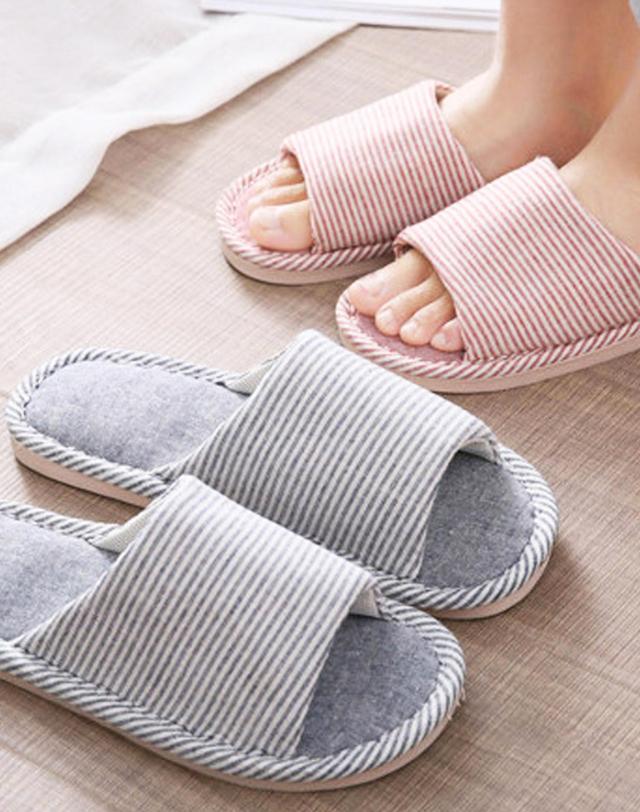 샤이닝홈 [샤이닝홈] 무블 린넨 실내화 거실화 슬리퍼 커플용 여름실내화 여름슬리퍼 층간소음 거실화 가을슬리퍼 겨울실내화 착용컷
