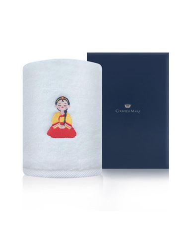 [샤이닝홈] 플러피 소원 한복자수 호텔수건 30수 150G 1장