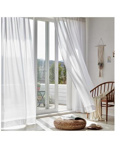 [샤이닝홈] 이너스 [샤이닝홈] 샤인 나비주름 맞춤 쉬폰커튼 가로70cm x 세로231~250