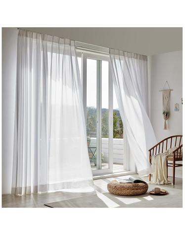 [샤이닝홈] 이너스 [샤이닝홈] 샤인 나비주름 맞춤 쉬폰커튼 가로70cm x 세로161~230