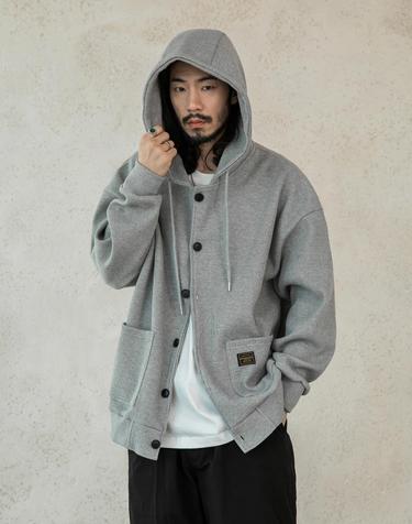 [10.13일 예약배송] 러기드하우스 : 버튼다운 와플 스웨트 후드 가디건 2컬러