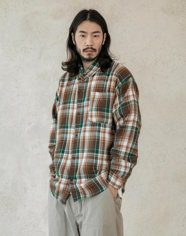 러기드하우스 러기드하우스 : 빈티지 무드 플레이드 체크 셔츠 2컬러 착용컷