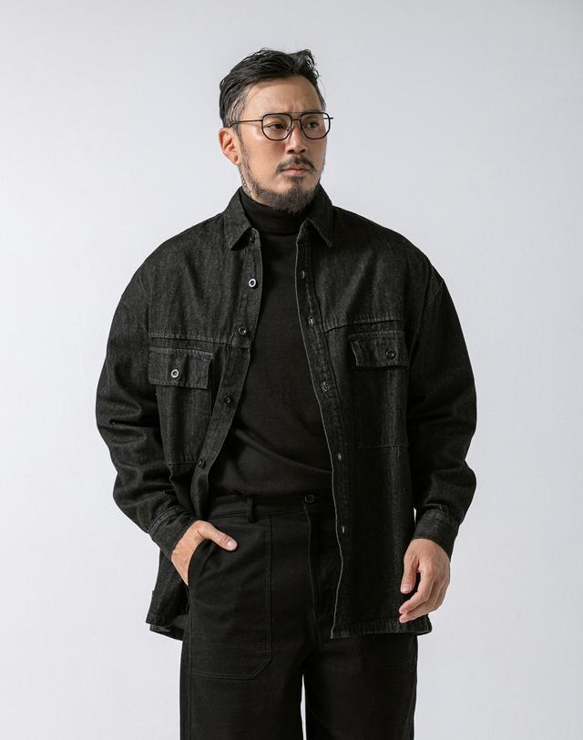 러기드하우스 러기드하우스 : COMPOSE WORKERS DENIM SHIRKET 2컬러 착용컷