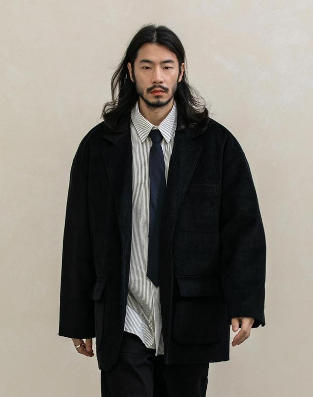 러기드하우스 러기드하우스 : 메이플 코듀로이 퀼팅 패딩 자켓 3컬러 착용컷