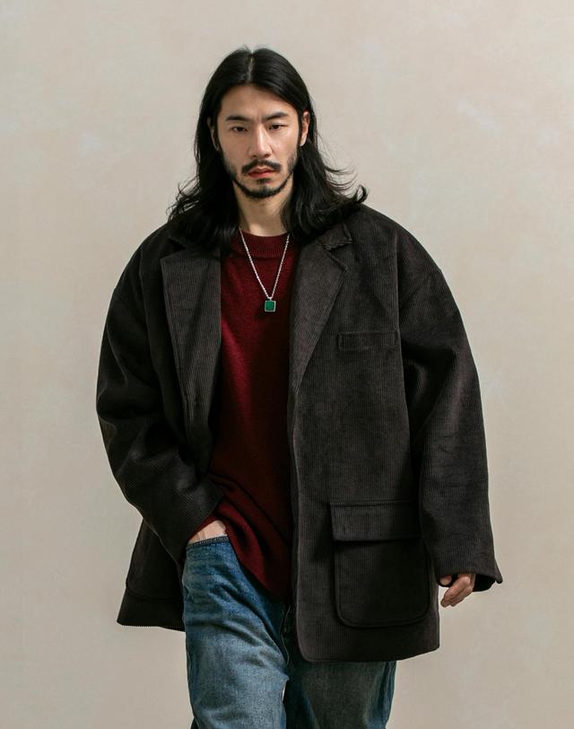 러기드하우스 러기드하우스 : 메이플 코듀로이 퀼팅 패딩 자켓 3컬러 착용컷