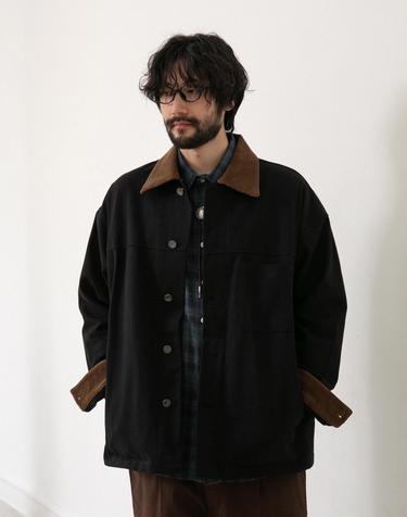 러기드하우스 : 덕 포트 코듀로이 자켓 블랙