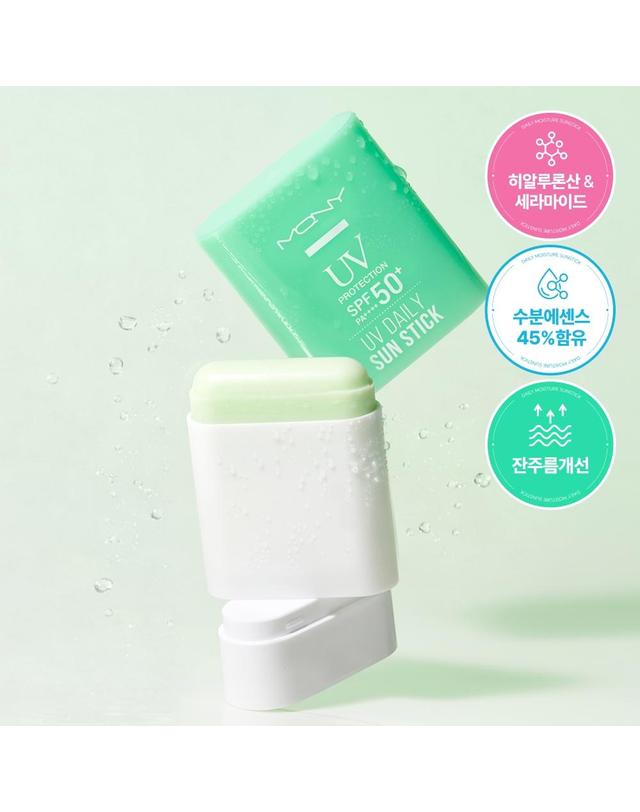 맥퀸뉴욕 [1+1] 맥퀸뉴욕 UV 데일리 수분 선스틱 / 10중 히알루론산 / 잔주름 링클 케어 착용컷