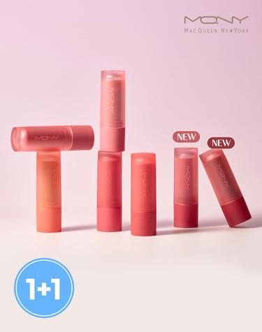 NEW컬러/[1+1] 맥퀸뉴욕 파우더 매트 립스틱 3.5g 5종 /안지워지는 누드 오렌지 쿨톤 립펜슬