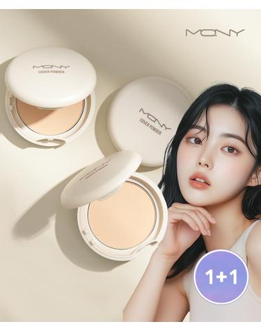 [1+1] 맥퀸뉴욕 마이크로핏 노세범 파우더팩트 /모공 블러 피니쉬 퍼프 2타입 9g