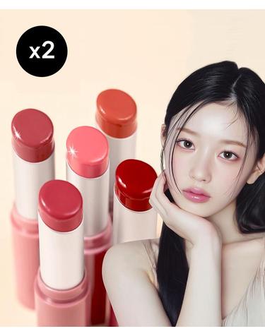 [1+1] 글로우 멜팅 립스틱 /컬러 립글로스 누드 코랄 5컬러 3.5g