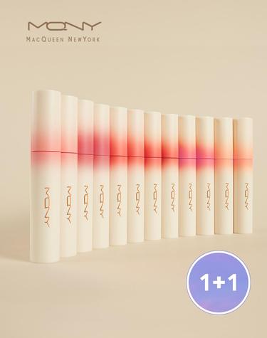 [1+1] 듀이 워터 블러 립틴트 6컬러/촉촉한 매트 안지워지는 착색틴트