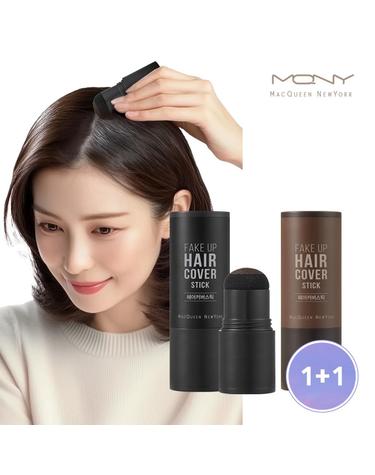 [1+1] 새치커버 헤어라인 커버스틱 /부분염색약 흑채 흰머리 2컬러 2.5g