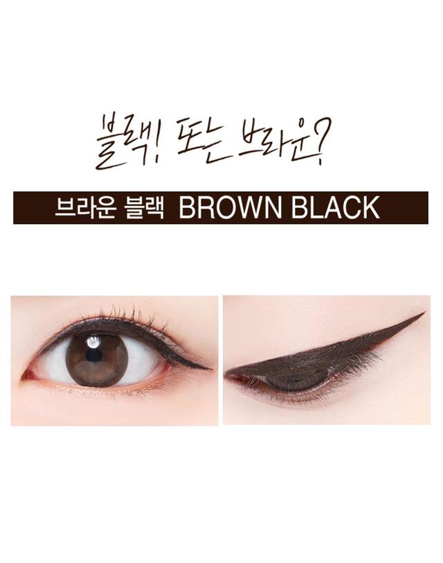 맥퀸뉴욕 맥퀸뉴욕 워터프루프 리퀴드 펜 아이라이너 삼각존 트임 타투라이너 0.8g 착용컷
