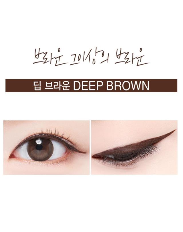 맥퀸뉴욕 맥퀸뉴욕 워터프루프 리퀴드 펜 아이라이너 삼각존 트임 타투라이너 0.8g 착용컷