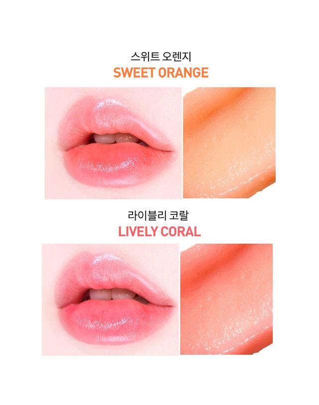 맥퀸뉴욕 [1+1] 러빙유 틴트 립글로스 /촉촉한 컬러립밤 코랄 핑크 보습 글로즈 7컬러 3.5g 착용컷