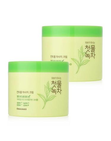 과일나라 첫물녹차 컨트롤 마사지 크림 300ml 2개