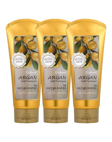 과일나라 아르간 골드 트리트먼트 200ml 3개 극손상 모발 케어
