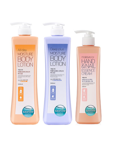 바세린 대용량 바디로션1000ml 2개+핸드크림 500ml