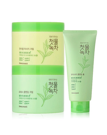 (1+1) 과일나라 첫물녹차 클렌징크림 마사지크림 클렌징폼 / 발효녹차 추출물