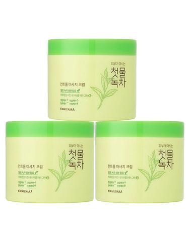 과일나라 첫물녹차 컨트롤 마사지 크림 300ml 3개