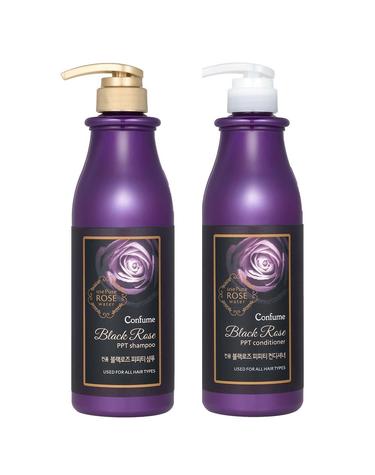 과일나라 컨퓸 블랙로즈 피피티 샴푸 컨디셔너 750ml 2개 손상 모발 헤어케어