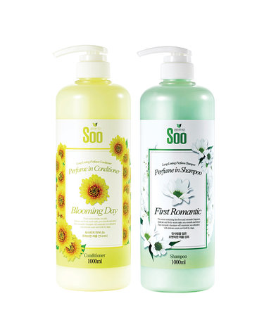 퍼퓸 퍼스트로맨틱 샴푸 1000ml+블루밍데이 린스 1000ml
