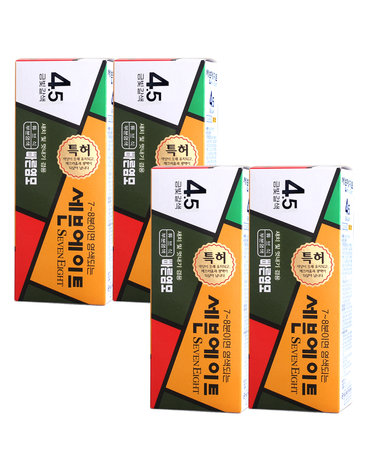 세븐에이트 새치 염색약 4개+염색도구+클렌징폼 225ml