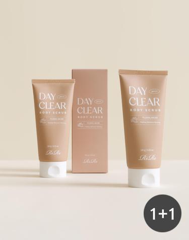 [1+1] 데이 클리어 바디 스크럽 120g /호두껍질함유 저자극테스트 각질제거