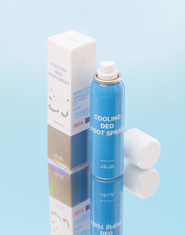 리르 쿨링 데오 풋 스프레이 100ml / 발냄새제거 탈취 풋케어 착용컷