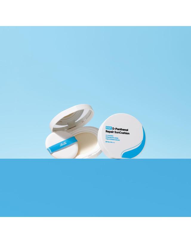 리르 리르 EGF 디판텐 리페어 선쿠션 - SPF50+ PA++++ 자외선차단 피부장벽 더블 케어 착용컷