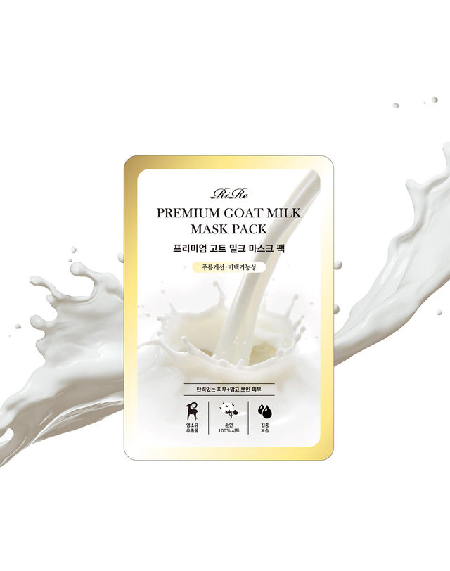 리르 프리미엄 산양유크림 2개(50g) + 산양유 마스크팩(30매) / 안티에이징 고영양 탄력증진 보습케어 착용컷