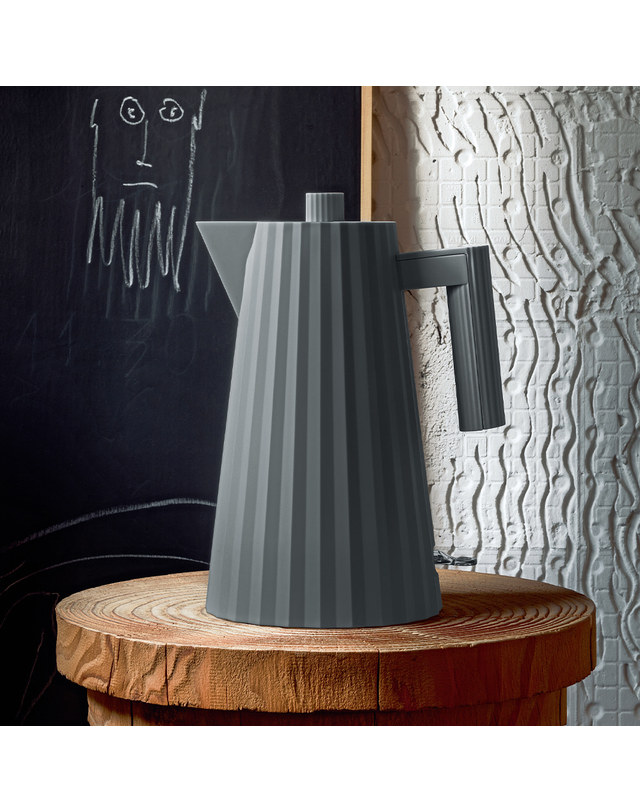 알레시 [Alessi]알레시 플리세 전기주전자 1.7L 그레이 / MDL06 G 착용컷