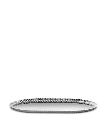 [Alessi]알레시 플리츠 오발 트레이 실버 / JK01/46