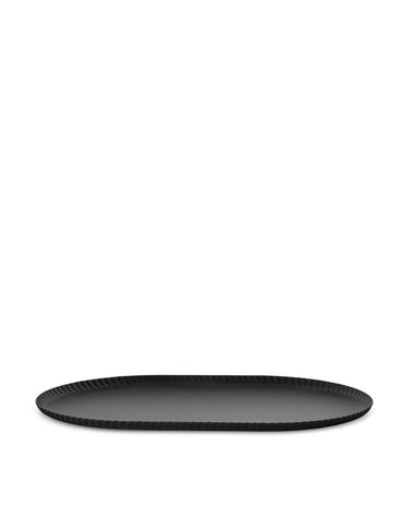 [Alessi]알레시 플리츠 오발 트레이 블랙 / JK01/46 B