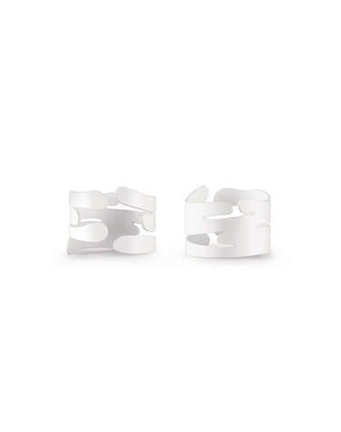 [Alessi]알레시 바크 냅킨 링 2P 세트 화이트 / BM17S2 W