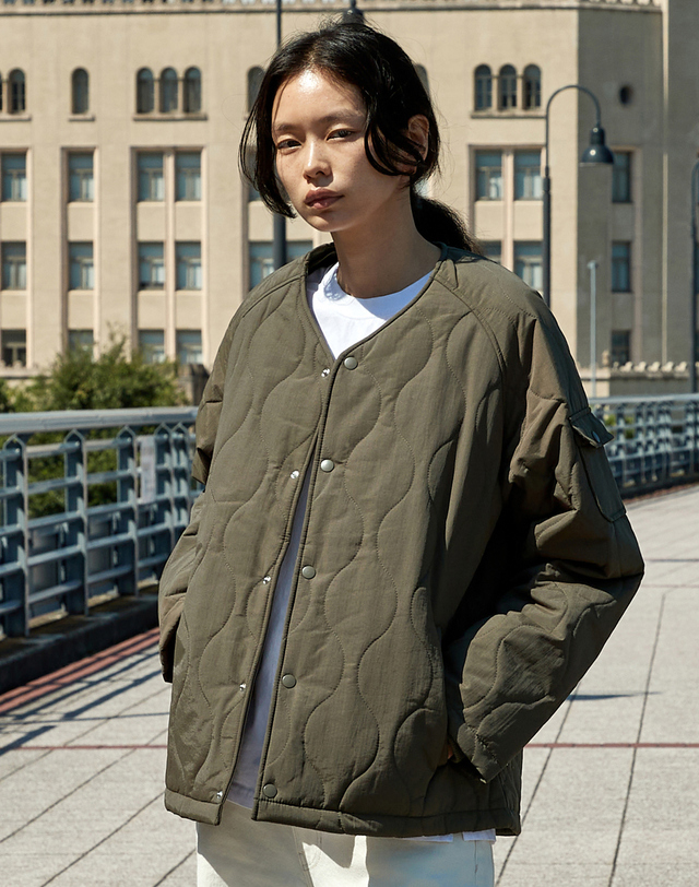 미니멀프로젝트 미니멀프로젝트 3M신슐레이트 패딩 퀼팅 자켓 MJK106 / 4color 착용컷