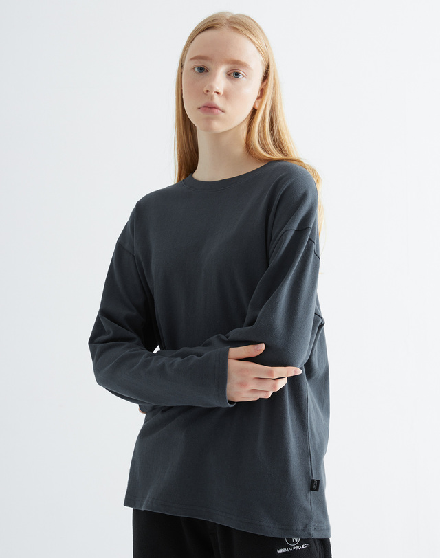 미니멀프로젝트 미니멀프로젝트 로버스트 헤비 오버핏 긴팔티셔츠 MLT108 / 7color 착용컷