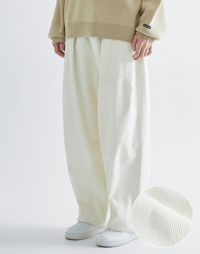 미니멀프로젝트 미니멀프로젝트 퍼티그 벌룬 코듀로이 팬츠 MPT110 / 5color 착용컷