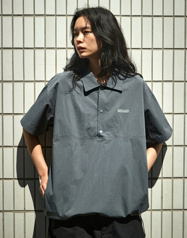 미니멀프로젝트 스테디 우븐 반팔티셔츠 MPK300 / 2color w 착용컷