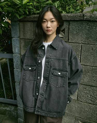 워시드 오버핏 트러커 데님 자켓 MDJ101 4color w