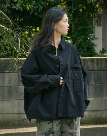 미니멀프로젝트 와이드 M65 셔츠 자켓 MJK118 / 3color w