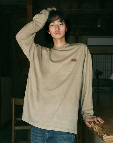 트랜지션 피그먼트 오버핏 롱 슬리브 티셔츠 MLT117 / 5color M