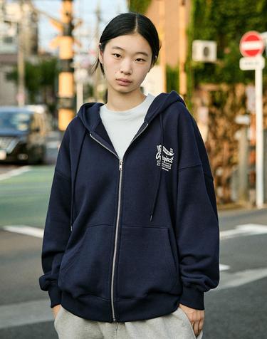 컴포트 오버핏 후드집업 MZT116-Z / 4color W