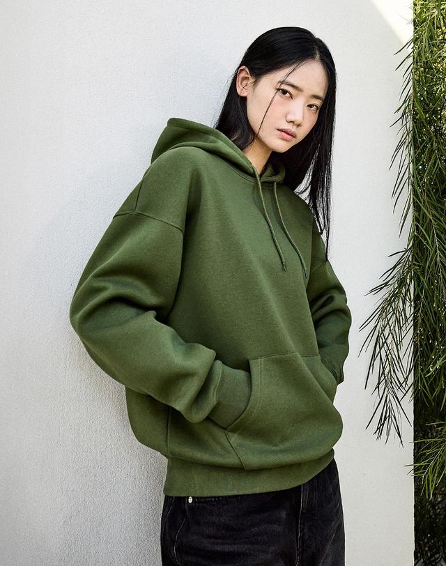 미니멀프로젝트 리파인드 스탠다드 기모 후드 티셔츠 MHT200 / 5color W 착용컷