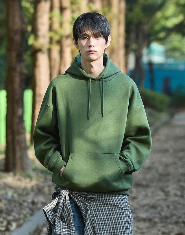미니멀프로젝트 리파인드 스탠다드 기모 후드 티셔츠 MHT200 / 5color M 착용컷