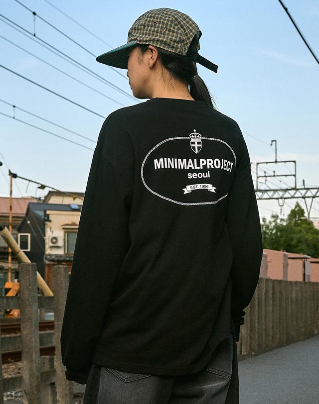 미니멀프로젝트 웨어러블 피그먼트 오버핏 롱 슬리브 티셔츠 MLT116 / 4color W 착용컷