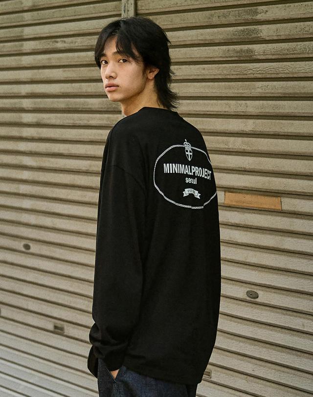 미니멀프로젝트 웨어러블 피그먼트 오버핏 롱 슬리브 티셔츠 MLT116 / 4color M 착용컷