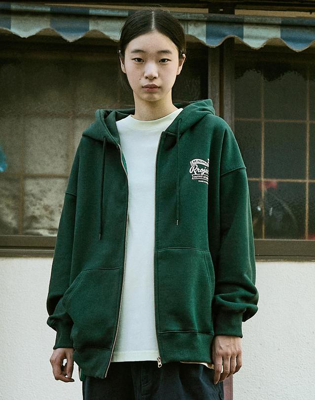 미니멀프로젝트 컴포트 오버핏 후드집업 MZT116-Z / 4color W 착용컷